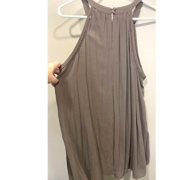 TORRID Brown Sleeveless Flair Light Back Button-Up Women Shirt Size 1X - Picture 2 of 9